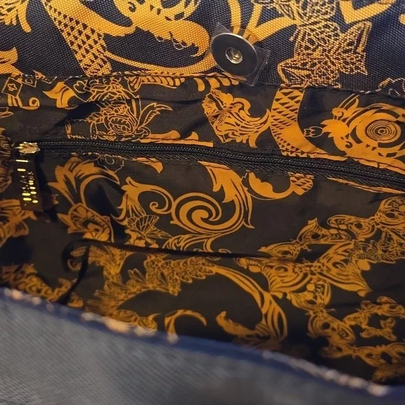 Versace Parfums Black and Gold Weekender Tote with Coinbag - Picture 4 of 5